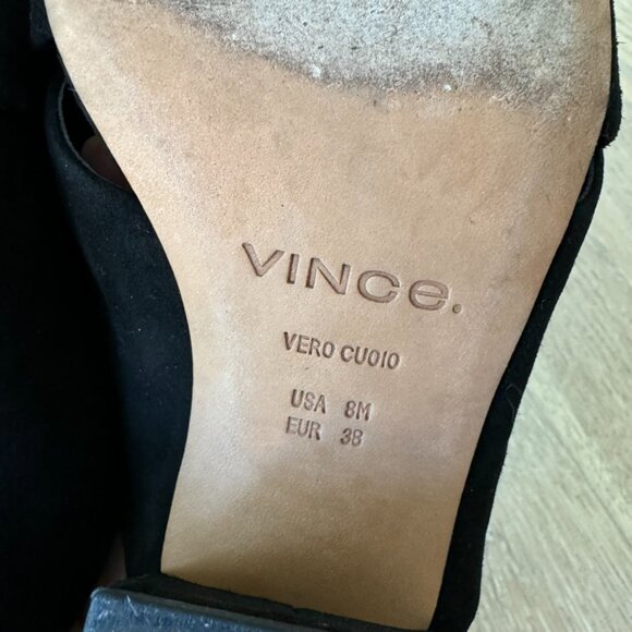 VINCE Karsen Suede Sandals 8 - Picture 4 of 5